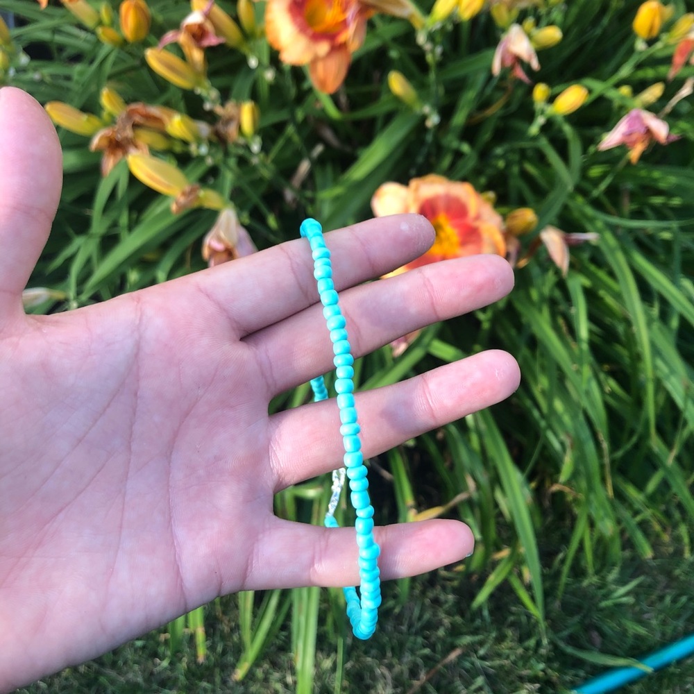 Bahama Mama Blue Choker **handmade**